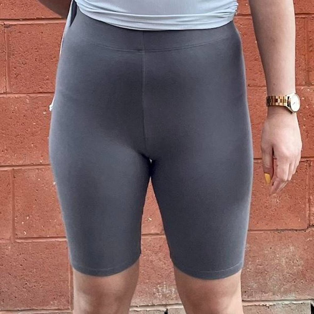 Gray Bike Shorts - Picture 1 of 3